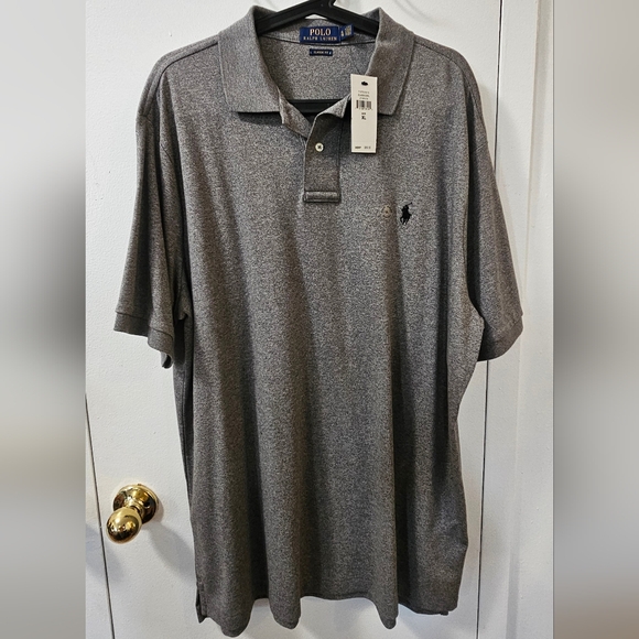 Polo Ralph Lauren Classic Fit Polo Shirt Heather Grey Men's Size Medium - Picture 9 of 15